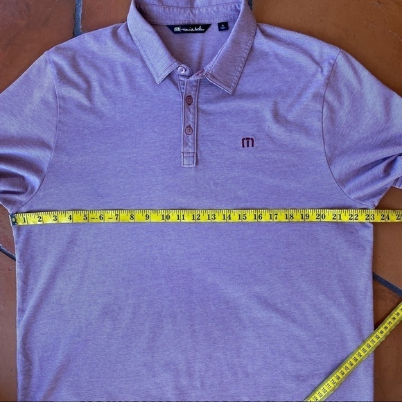 Travis Mathew Polo Shirt Mens XL Short Sleeve Collared Pima Cotton Golf Maroon - Picture 6 of 8